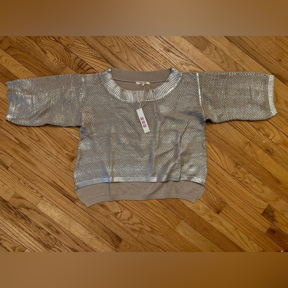 NWT Purple Clover women’s size Large crop top